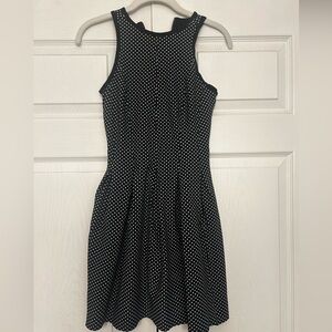 lululemon athletica Black and White Dotted Midi Dress